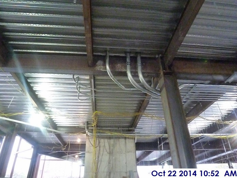 Overhead conduit at the 1st floor going into the Electrical Room 284 Facing South (800x600)